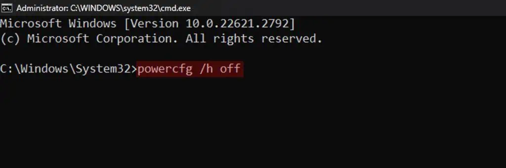 Should I Disable Hibernation? 2 disable-hibernation-command-prompt-1024x341