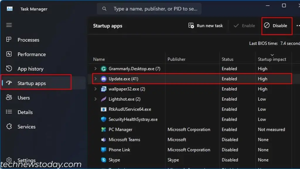 5 Effective Ways to Lower RAM Usage on Windows 2 disable-startup-apps-lower-ram-usage-1024x576