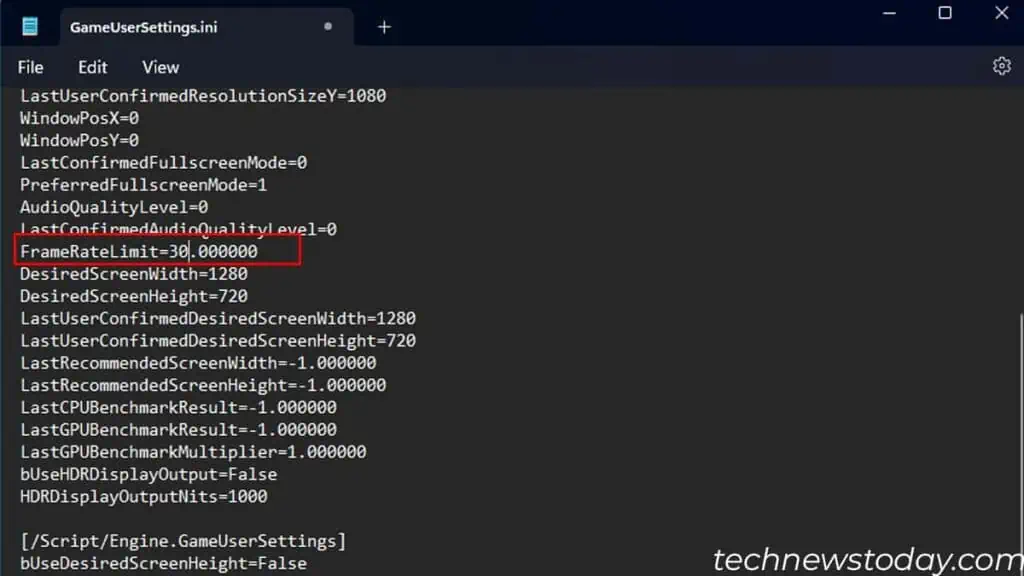 How to Limit FPS? 8 frameratelimit-config-file-1-1024x576