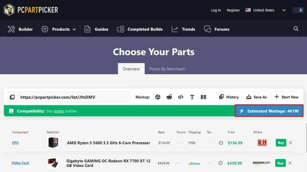 How Much Power Does Your PC Need? 1 know-how-much-power-your-pc-needs-using-pcpartpicker-1024x576