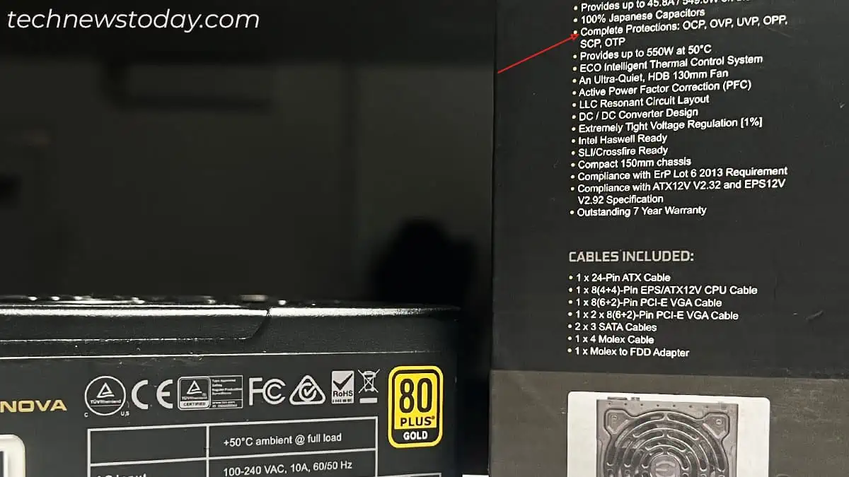 What Happens if Your PSU is Underpowered? 1 opp-feature-in-psu-packaging-box