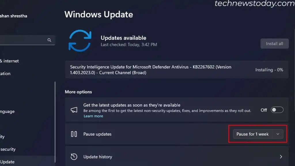 5 Effective Ways to Lower RAM Usage on Windows 8 pause-windows-update-1024x576