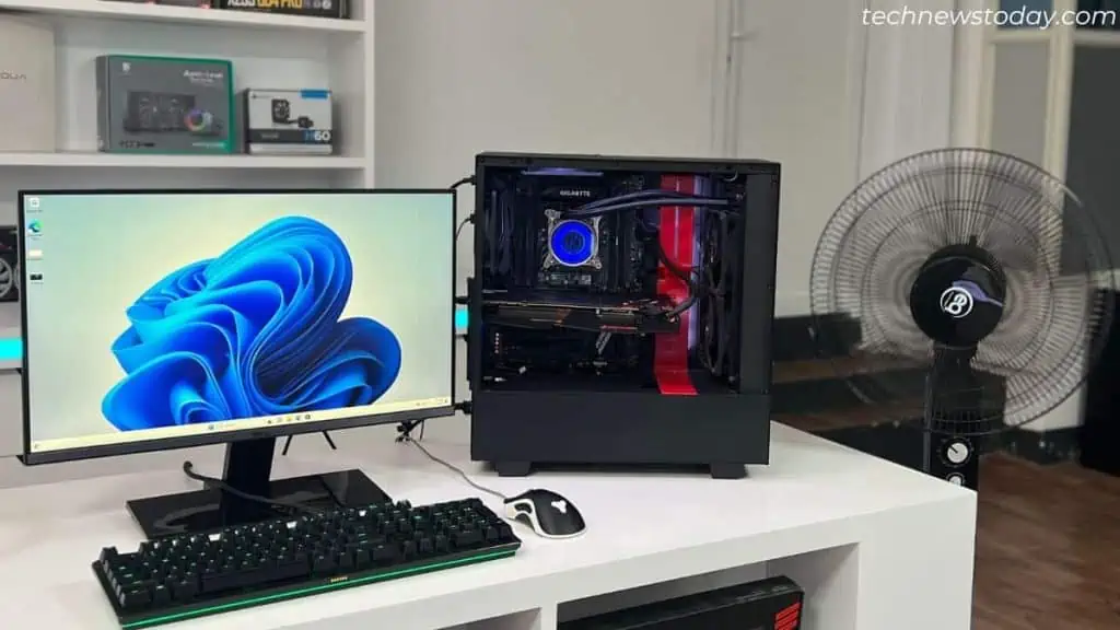 10 Ways to Keep Your PC Cool 5 place-a-room-fan-near-your-pc-1024x576