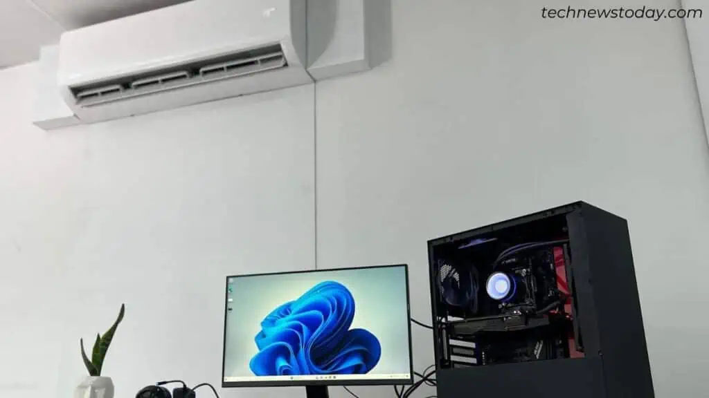 10 Ways to Keep Your PC Cool 4 putting-pc-under-ac-1024x576