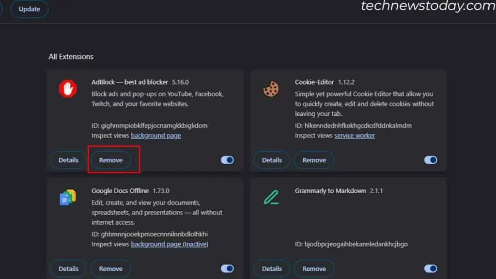 5 Effective Ways to Lower RAM Usage on Windows 5 remove-chrome-extension-lower-ram-usage-1024x576