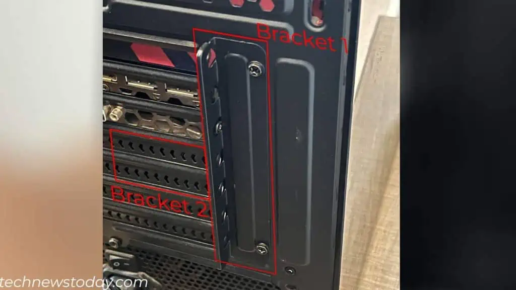 How to Remove PCIe Slot Bracket? 9 remove-two-brackets-1024x576