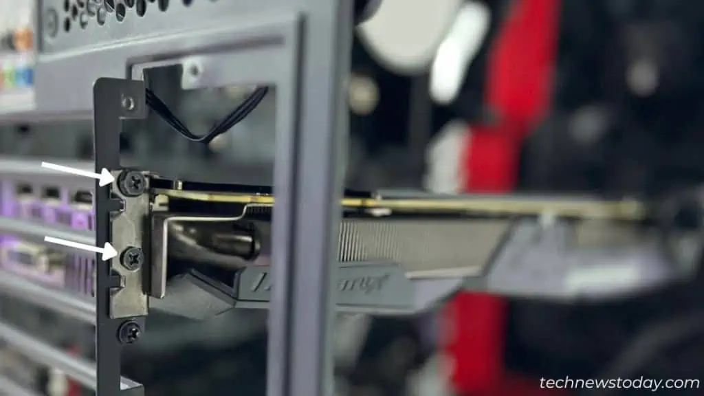 GPU Sag: How to Prevent It? 1 screw-all-the-appropriate-screws-in-pcie-bracket-1024x576