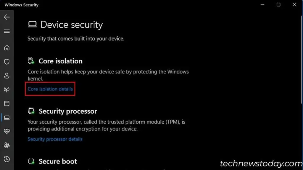 Fix: A Driver Cannot Load on This Device 9 select-core-isolation-driver-cannot-load-1024x576