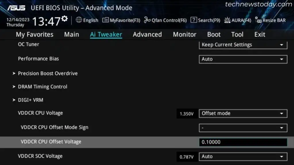 10 Ways to Keep Your PC Cool 11 undervolting-cpu-in-asus-bios-1024x576