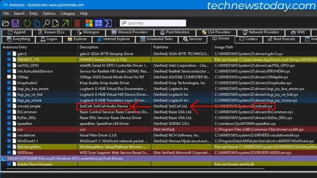 Fix: A Driver Cannot Load on This Device 2 using-autoruns-to-check-faulty-application-1-1024x576