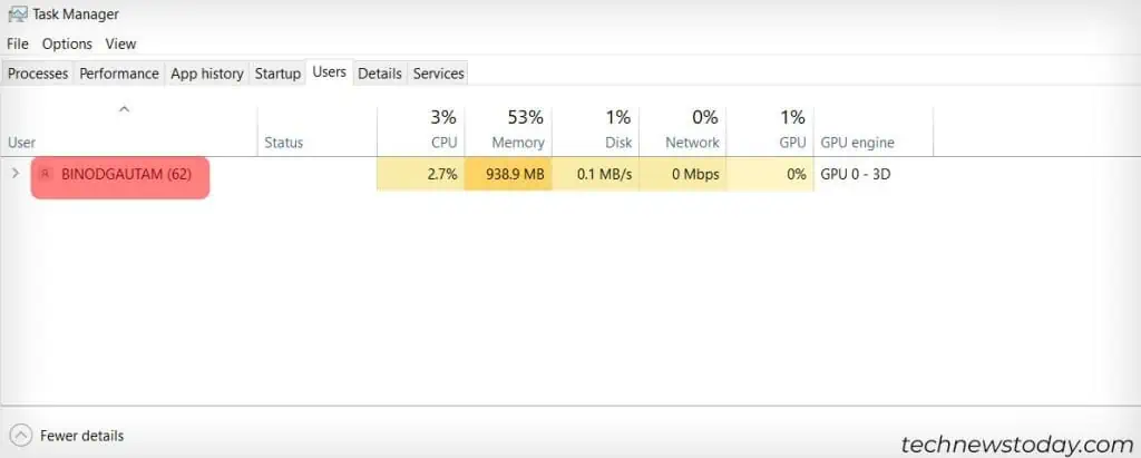 7 Easy Ways to Find Your Windows Username 3 Find-Your-Username-from-the-Task-Manager-1-1024x411