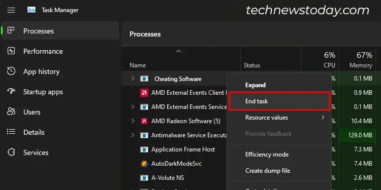 end-cheating-software-task