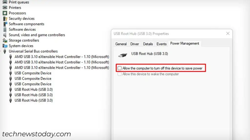 How to Fix Power Surge on the USB Port Error 8 power-surge-fixing-by-allowing-device-to-turn-off-power-1024x576