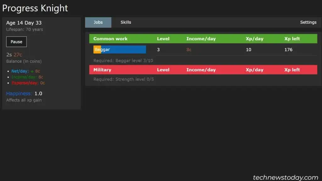 20 Best Browser Idle Games 19 Progress-Knight—Best-Skill-Management-1-1024x576