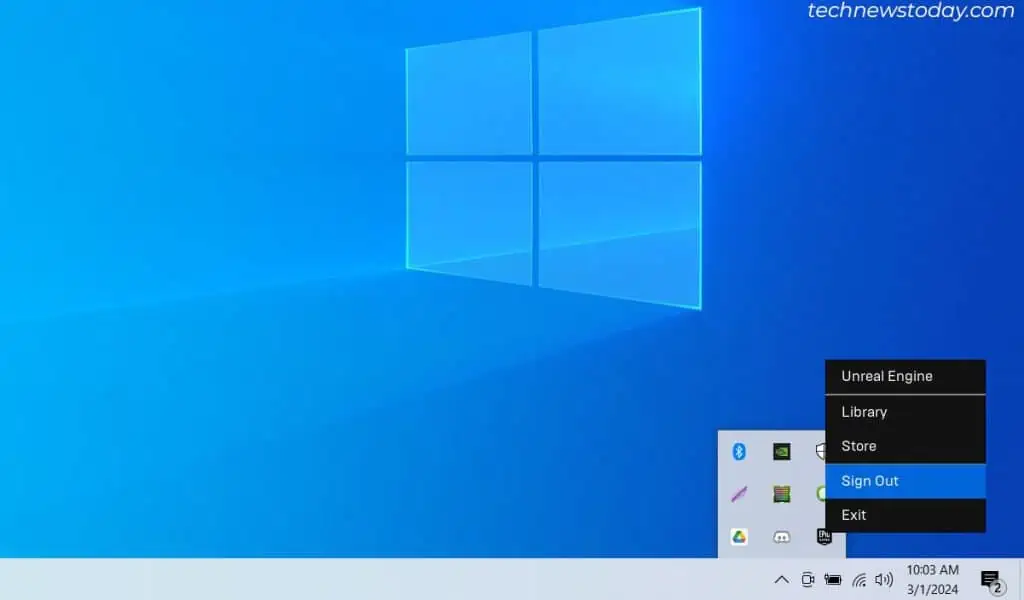 Sign-out-of-epic-launcher-from-Taskbar-Notification-Area-1-1024x600